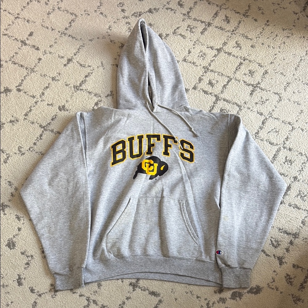 Champion CU buffs hoodie grey men’s